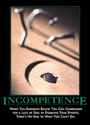 incompetence